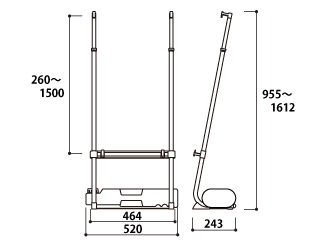 省スペーススタンド