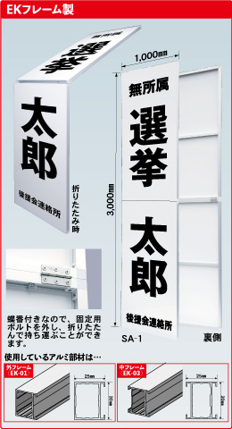 選挙用大型立看板